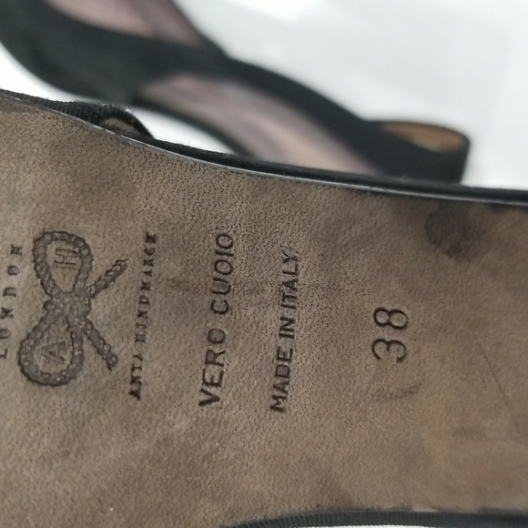 Vero Cuoio Anya Hindmarch Flat Toe Heels - Picture 7 of 9